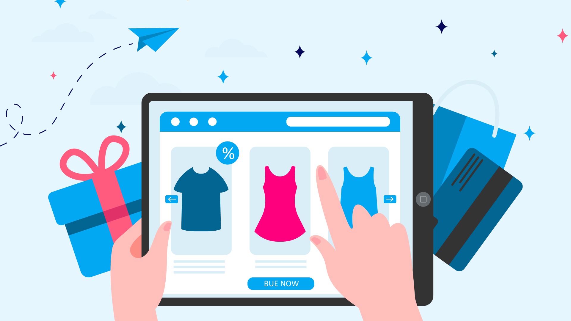 eCommerce Site Search Illustration