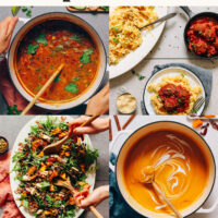 Photos of our top picks of savory winter squash recipes including soups, salads, and mains